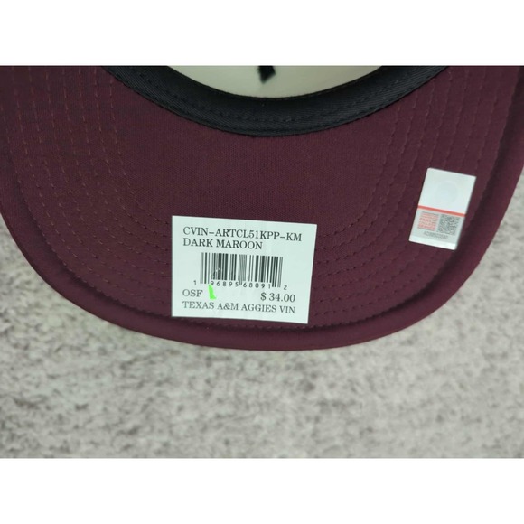 Texas A&M Aggies Hat Cap Mens OSFM NCAA Gig 'Em '47 Trucker Red Adjustable NWT‎ - Picture 5 of 7